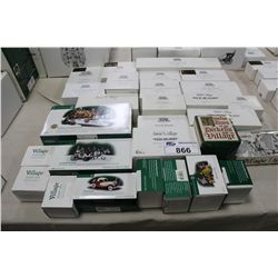 LOT OF 25+ DEPARTMENT 56 COLLECTABLES IN ORIGINAL PACKAGING