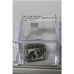 REPLICA RING- 2007 SASKATCHEWAN ROUGHRIDERS GREY CUP