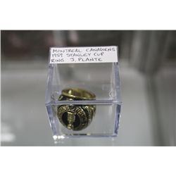 REPLICA RING- JACQUES PLANTE 1959 MONTREAL CANADIENS