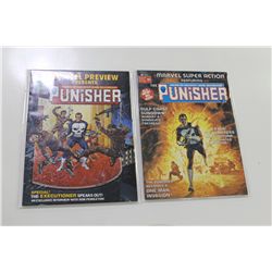 MARVEL PREVIEW #2 (1975) + MARVEL SUPER ACTION #1 (1976) 2 PUNISHER KEYS MP #2 - ORIGIN PUNISHER,