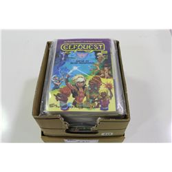 ELF QUEST BOX LOT (1980'S) INCLUDES THE OUT OF PAINT STARBLAZE SC TRADES BOOK #1-4 & WARP GRAPHICS