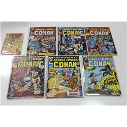 SAVAGE SWORD OF CONAN UK EDITION #1-18 CONSECUTIVE (1975) WEEKLY UK COMICS- HARD TO FIND IN NORTH