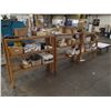 Image 1 : Lot of (3) Wooden Shelving Units