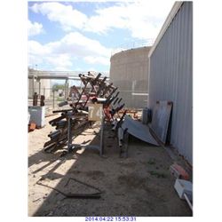 SURPLUS  METAL RACK & PIPES