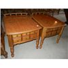 Image 1 : Pair of Early American End Tables w/ Drawers