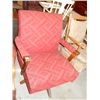 Image 1 : Red Upholstered Rocking Chair