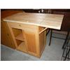 Image 1 : Butcher Block Roll Around Kitchen Island