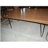 Image 1 : Coffee Table w/ Formica Top and Iron Legs