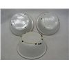 Image 2 : 2 Red Rimmed and 1 Black Rimmed Enamelware Wash Pans