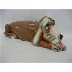 Large Basset Hound Plaster Bank