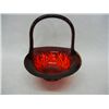 Image 1 : Red Glass Basket