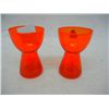 Image 2 : 2 Genuine Old Morgantown Lead Crystal Orange Cups