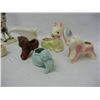 Image 2 : Lot of Planters: Dolphin, Donkey, Rabbit, Lamb, Cornucopia, Frog, and Puppy