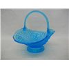 Image 1 : Flint Glass Blue Glass Basket