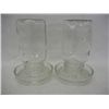 Image 1 : 2 Glass Chicken Waterers w/ Mason Jars