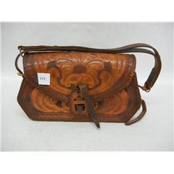 Leather Hand Tooled Purse