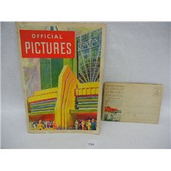 1933 Chicago World's Fair Postcards & Booklet