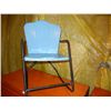 Image 1 : Blue Metal Child's Outdoor Rocker