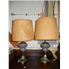Image 1 : Pair of Hand Painted Vintage Lamps w/ Red Design