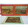 Image 1 : 3 Civil War Pictures on Matte Board