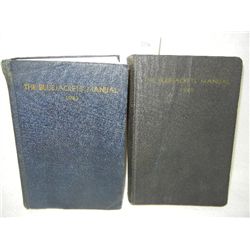 1940 and 1943 Blue Jackets Manuals