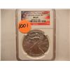 Image 1 : 2012 W American Silver Eagle MS69 Struck at West Point NGC graded