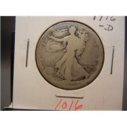 1916-D Walking Liberty Half Dollar