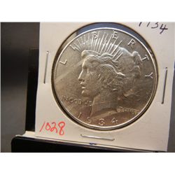 1934 Peace Dollar