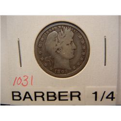 1893-O Barber Quarter