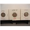 Image 1 : Three Mercury Dimes 1926, 1939, 1941-D