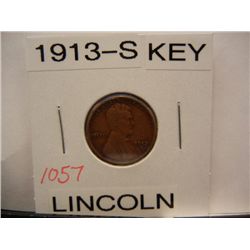 1913-S Lincoln Wheat Cent Key Date