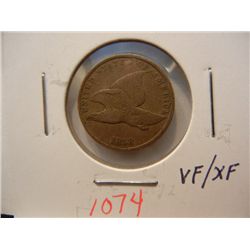 1858 Flying Eagle Cent VF/XF