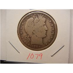 1907-O Barber Half Dollar