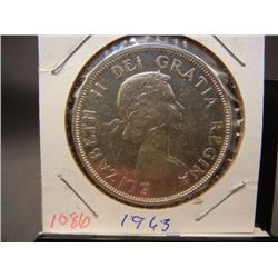 1963 Canadian Silver Dollar