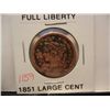 Image 1 : 1851 Large Cent Full Liberty