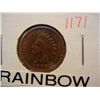 Image 1 : 1900 Indian Head Cent MS-64 Rainbow Toned