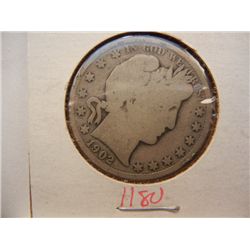 1902 Barber Half Dollar