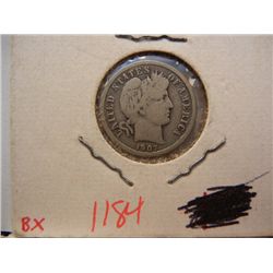 1907 Barber Dime