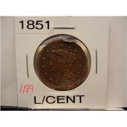 1851 Large Cent