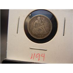 1890 Seated Liberty Dime