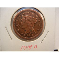 1848 Large Cent  XF