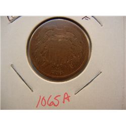 1865 Two Cent Piece F