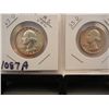 Image 1 : Two Silver Washington Quarters 1955-D & 1963-D