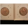Image 2 : Two Silver Washington Quarters 1954 & 1957-D