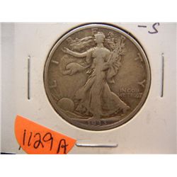 1933-S Walking Liberty Half Dollar