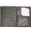 Image 2 : WWII ARMY LOT- 2 OD EQUIP. BAGS-1 SMALL KIT, POSTCARDS