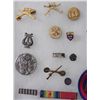 Image 4 : LOT OF US MILITARY INSIGNIA, PATCHES ETC-IN RIKER MOUNT