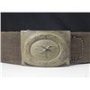 Image 1 : NAZI AFRIKA KORPS LUFTWAFFE WEB BELT & BUCKLE -ASSMANN