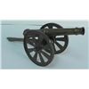 Image 1 : VINTAGE CIVIL WAR BRASS CANNON-1 FOOT LONG-MOVING PARTS