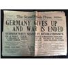 Image 1 : ORIGINAL NOV 7, 1918 NEWSPAPER "WAR IS ENDED"